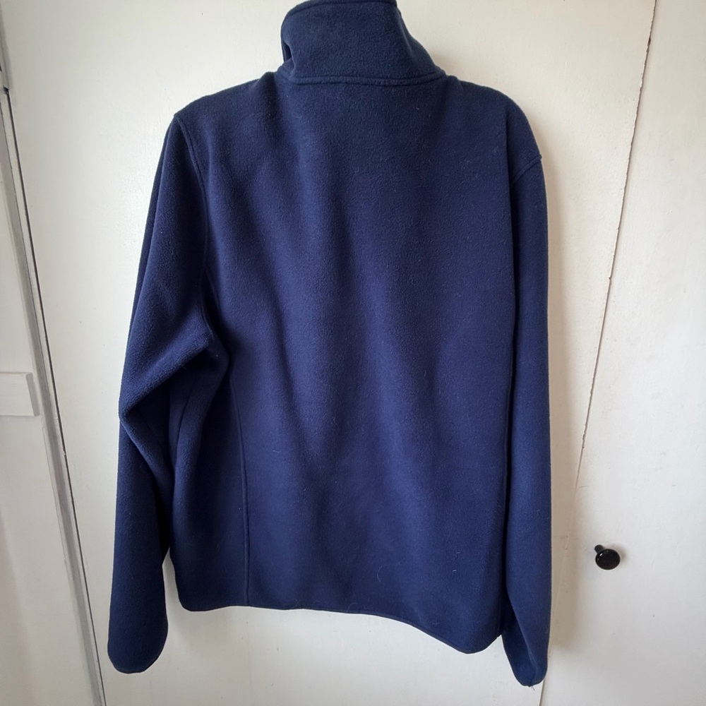 L.L.Bean Navy Full Zip Fleece Jacket XL Outdoor Cozy Core - Picture 2 of 8